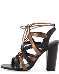 Charles by Charles David Greensboro Braided Lace Up Sandal Blackbronze