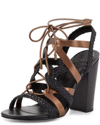 Charles by Charles David Greensboro Braided Lace Up Sandal Blackbronze