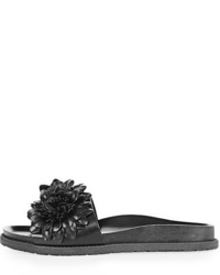 Topshop Heather Flower Footbed Sandals
