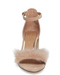 Linea Paolo Hepburn Genuine Mink Fur Sandal