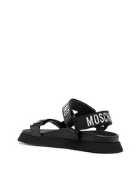 Moschino Logo Touch Strap Sandals