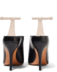 Givenchy Matte And Patent Leather Sandals Black