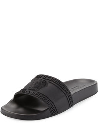 versace black sandals