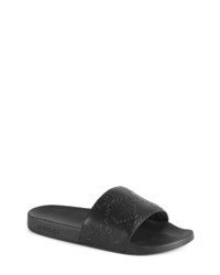 Gucci Pursuit Slide Sandal In Black At Nordstrom