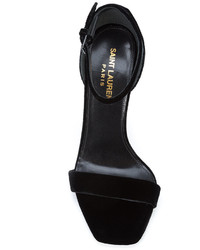 Saint Laurent Velvet Sandals
