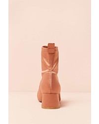 Forever 21 Satin Block Heel Ankle Boots