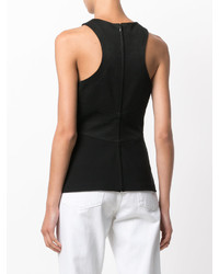 Versace Satin Panelled Crepe Top