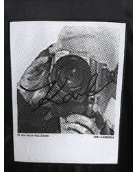 Karl Lagerfeld Karl Photographer Satin Bomber Jacket