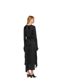 Lanvin Black Wrap Over Dress