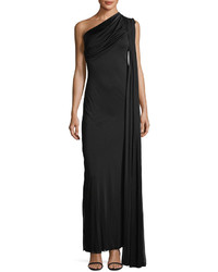 Versace One Shoulder Draped Gown