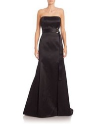 Jason Wu Strapless Belted Satin Gown
