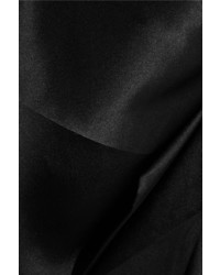 Dion Lee Wrap Effect Silk Satin Gown Black