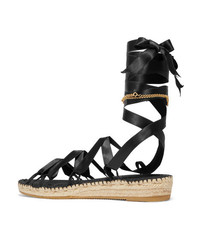 Alighieri Teardrops On The Dancefloor Embellished Satin Espadrilles