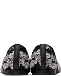Versace Black Barocco Loafers