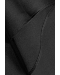 Haider Ackermann Kuiper Asymmetric Satin Maxi Dress Black