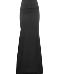 Black Satin Maxi Skirts for Women | Lookastic