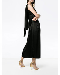 OSMAN One Shoulder Draped Dress