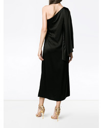 OSMAN One Shoulder Draped Dress