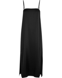 DKNY Satin Midi Dress Black