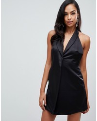 Black Satin Party Dresses for Women | Lookastic