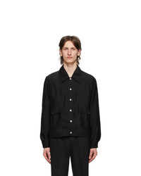 Second/Layer Black Unlined Snap Jacket