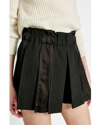 DKNY Wool Shorts With Satin