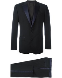 Black Satin Three Piece Suit