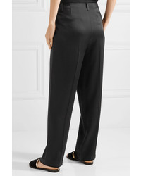 The Row Firth Satin Crepe Wide Leg Pants