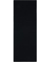 424 Black Embroidered Scarf