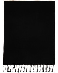 VERSACE JEANS COUTURE Black Fringe Scarf