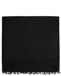 The Viridi-anne Black Silk And Wool Scarf