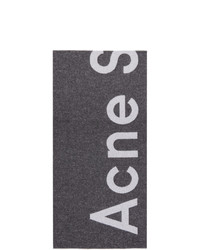 Acne Studios Black Toronty Logo Scarf