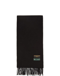 Gucci Black Wool And Cashmere Scarf