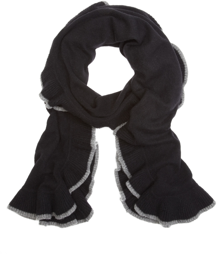 Brooks Brothers Cashmere Ruffled Wrap, $398 | Brooks Brothers ...