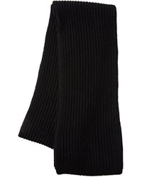Cashmere Ribbed Knit Scarf