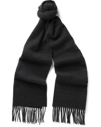 Canali Checked Cashmere Scarf