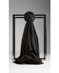 Burberry Embroidered Lightweight Cashmere Scarf