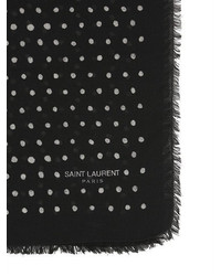 Saint Laurent Grand Carre Lipstick Dots Scarf
