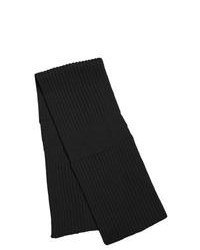 Katherine Barclay Double Layer Scarf Wool Blend Black
