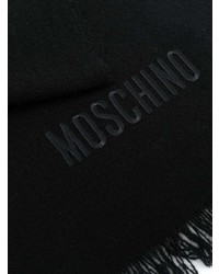 Moschino Logo Embroidered Cashmere Scarf