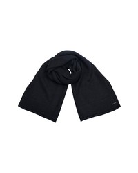 AllSaints Rolled Edge Scarf In Black At Nordstrom