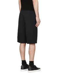 Givenchy Black Seersucker Shorts