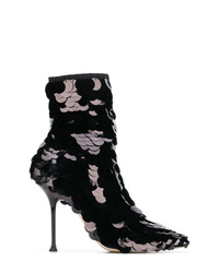 Sergio Rossi Sequin Ankle Boots