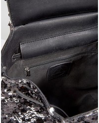 Missguided Sequin Backpack
