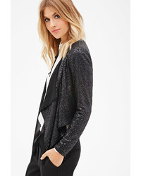 Forever 21 Contemporary Sequined Open Front Blazer