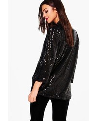 Boohoo Lily Boutique Sequin Tailored Blazer