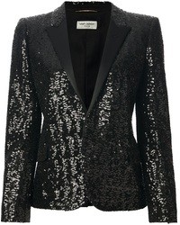 Black Sequin Blazers for Women | Lookastic