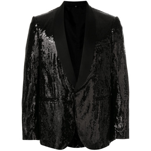 sequin smoking jacket