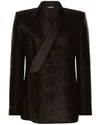 Dolce & Gabbana Single Breasted Sequin Blazer