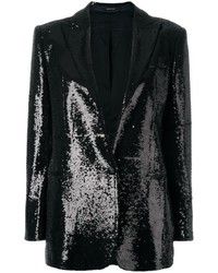 Black Sequin Blazers for Women | Lookastic